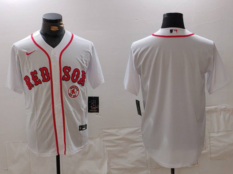 Men Boston Red Sox Blank White Game 2024 Nike MLB Jersey style 2->boston red sox->MLB Jersey
